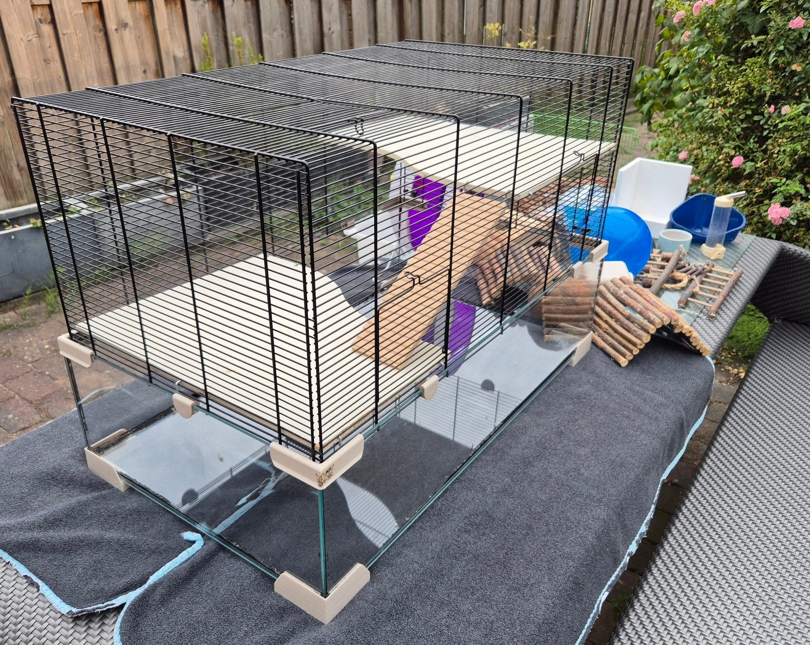 Ferplast Karat 80 knaagdieren hamster kooi  met accessoires, Dieren en Toebehoren, Knaagdieren en Konijnen | Hokken en Kooien