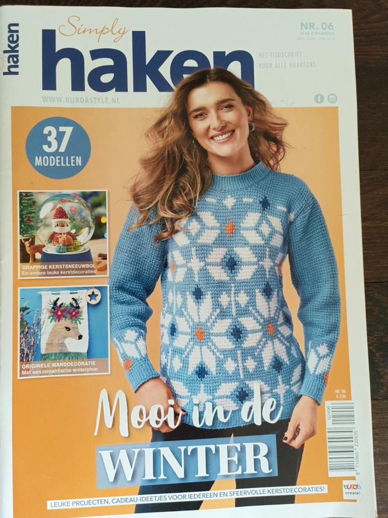 Simply haken nr 6 december 2024 januari 2025, Ophalen of Verzenden, Zo goed als nieuw, Breien en Haken