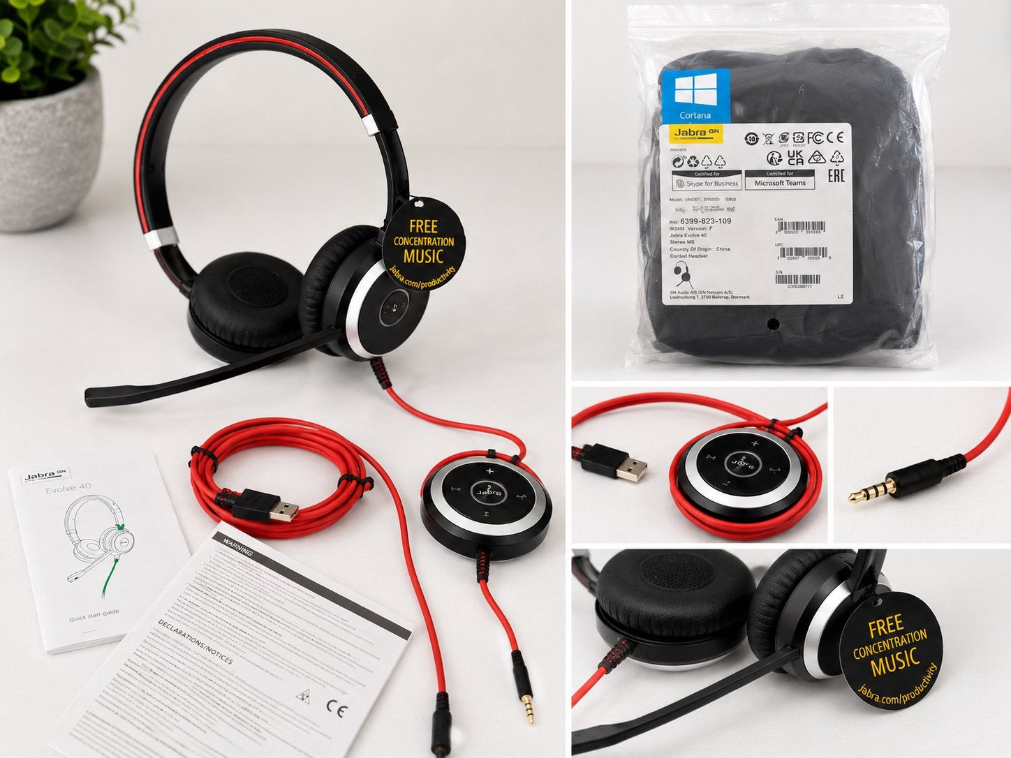 Jabra Evolve 40 Stereo MS, Computers en Software, Headsets, Ophalen of Verzenden, Nieuw