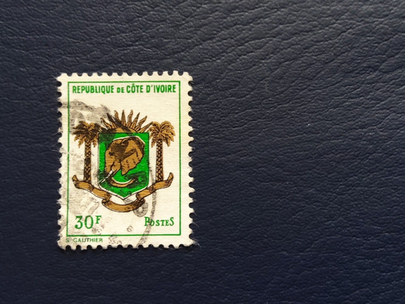 Ivoorkust postzegel 30F gestempeld, Ophalen of Verzenden