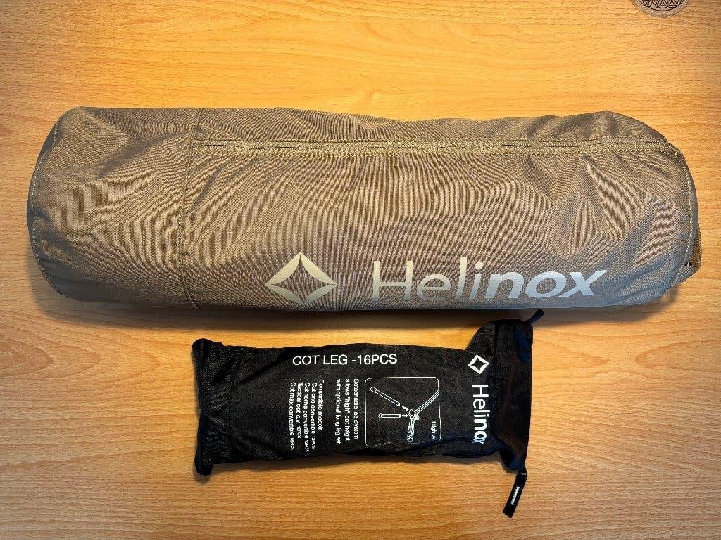 Helinox Veldbed Cot Max Convertible bruin met extra poten, Ophalen of Verzenden, Nieuw, Overige