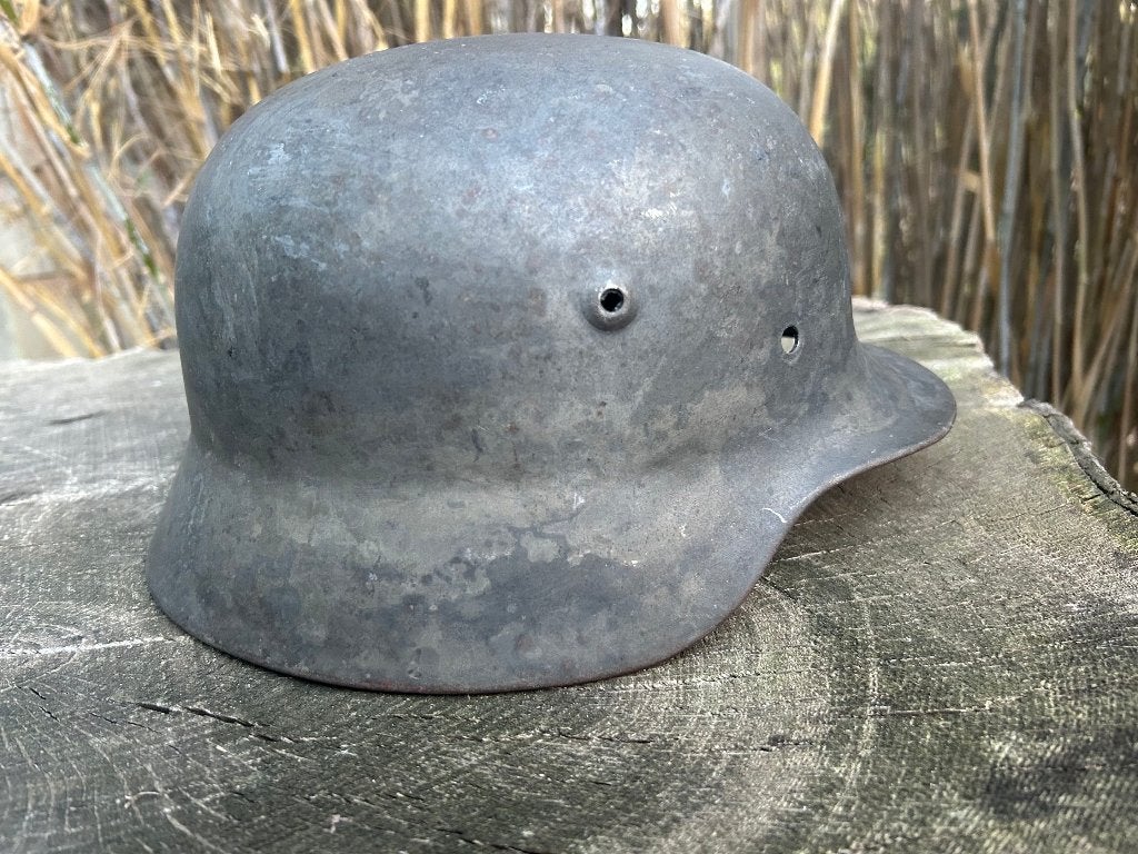 Duitse M40 helm WO2, Verzamelen, Ophalen of Verzenden, Duitsland, Helm of Baret