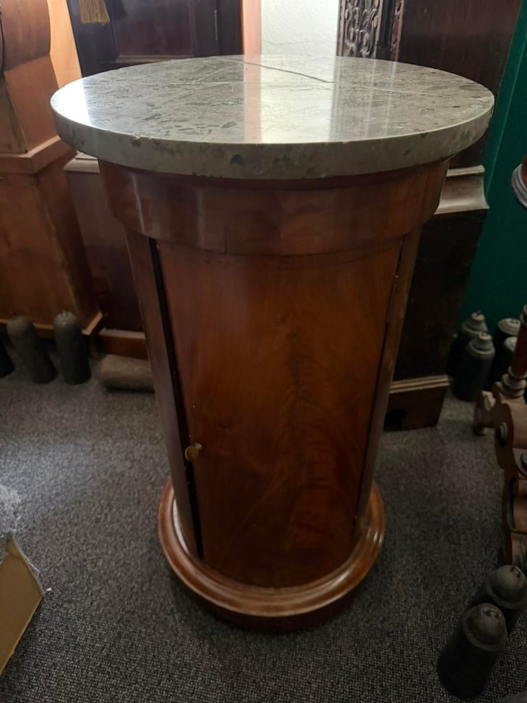 Antieke mahonie Empire somno / bijzettafel / nachtkastje, Ophalen