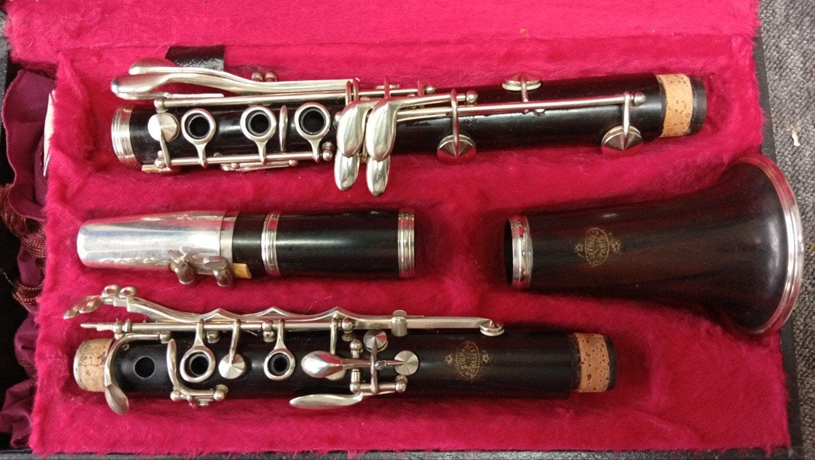 Klarinet Atelier Gereviseerde Vintage Lefèvres Bb Klarinet., Ophalen of Verzenden, Zo goed als nieuw, Hout, Met koffer