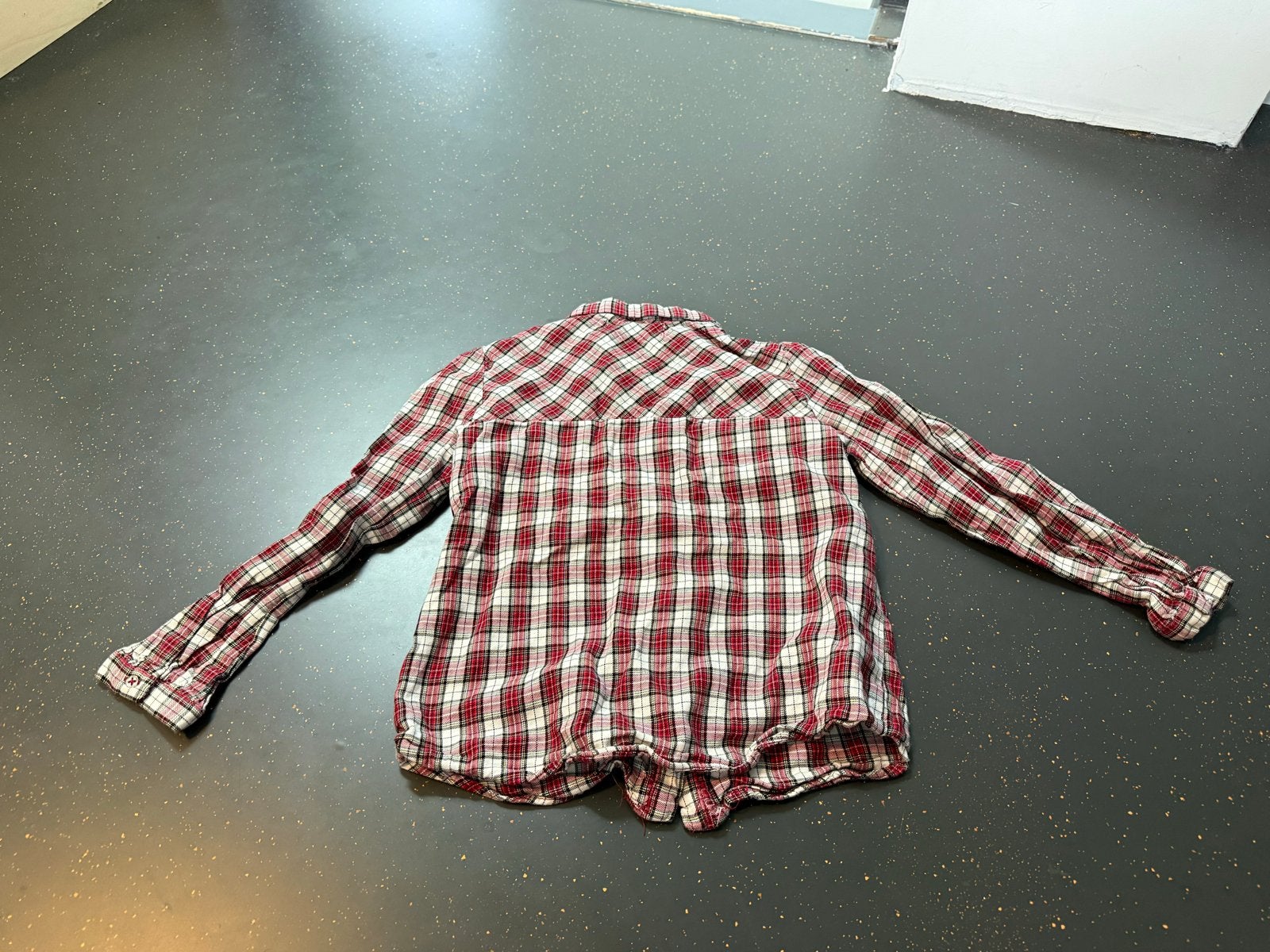 Zara Blouse Maat 128 - Rood Geruit Meisjesblouse, Ophalen of Verzenden, Gebruikt, Meisje, Overhemd of Blouse