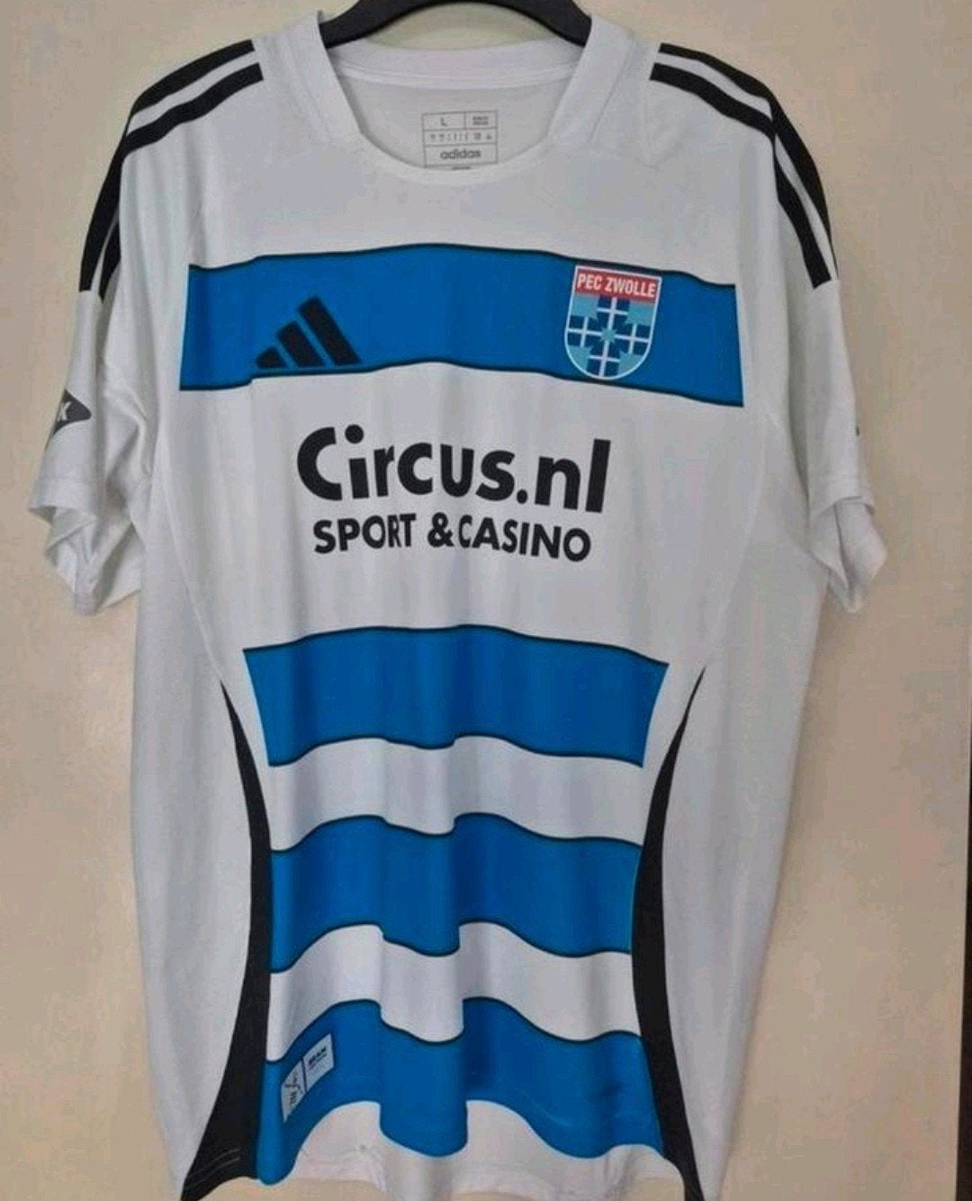 Exclusief Bram van Polen PEC Zwolle Shirt - Gesigneerd, Maat 52/54 (L), Wit, Nieuw, Ophalen of Verzenden