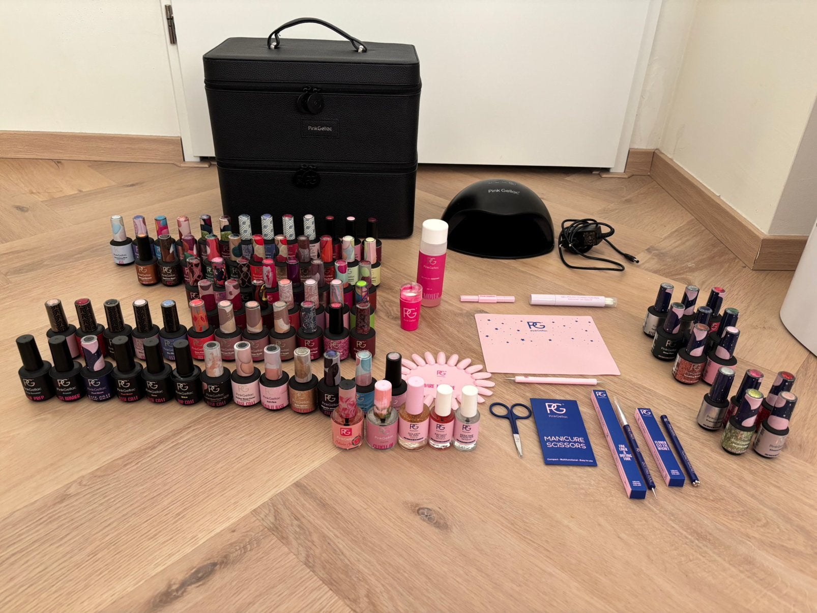 Complete Pink gellac set, Overige kleuren, Ophalen of Verzenden, Zo goed als nieuw, Handen en Nagels