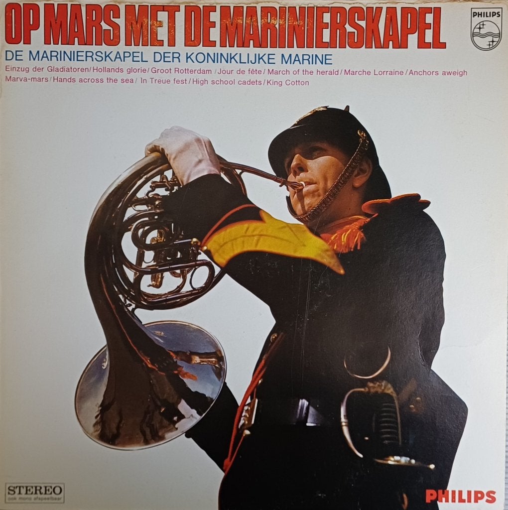 LP Op Mars met de Marinierskapel – erg mooi, Ophalen of Verzenden, 1970 - 1979, Gebruikt, 12 inch