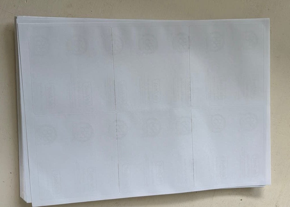 A4 verzendlabel sheet - 6 stickers per sheet, Ophalen of Verzenden, Zo goed als nieuw