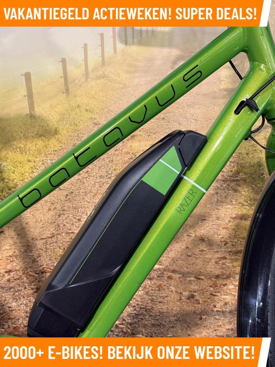 Batavus Razer Elektriche fiets met midden motor EBIKE!, 51 tot 55 cm, Batavus
