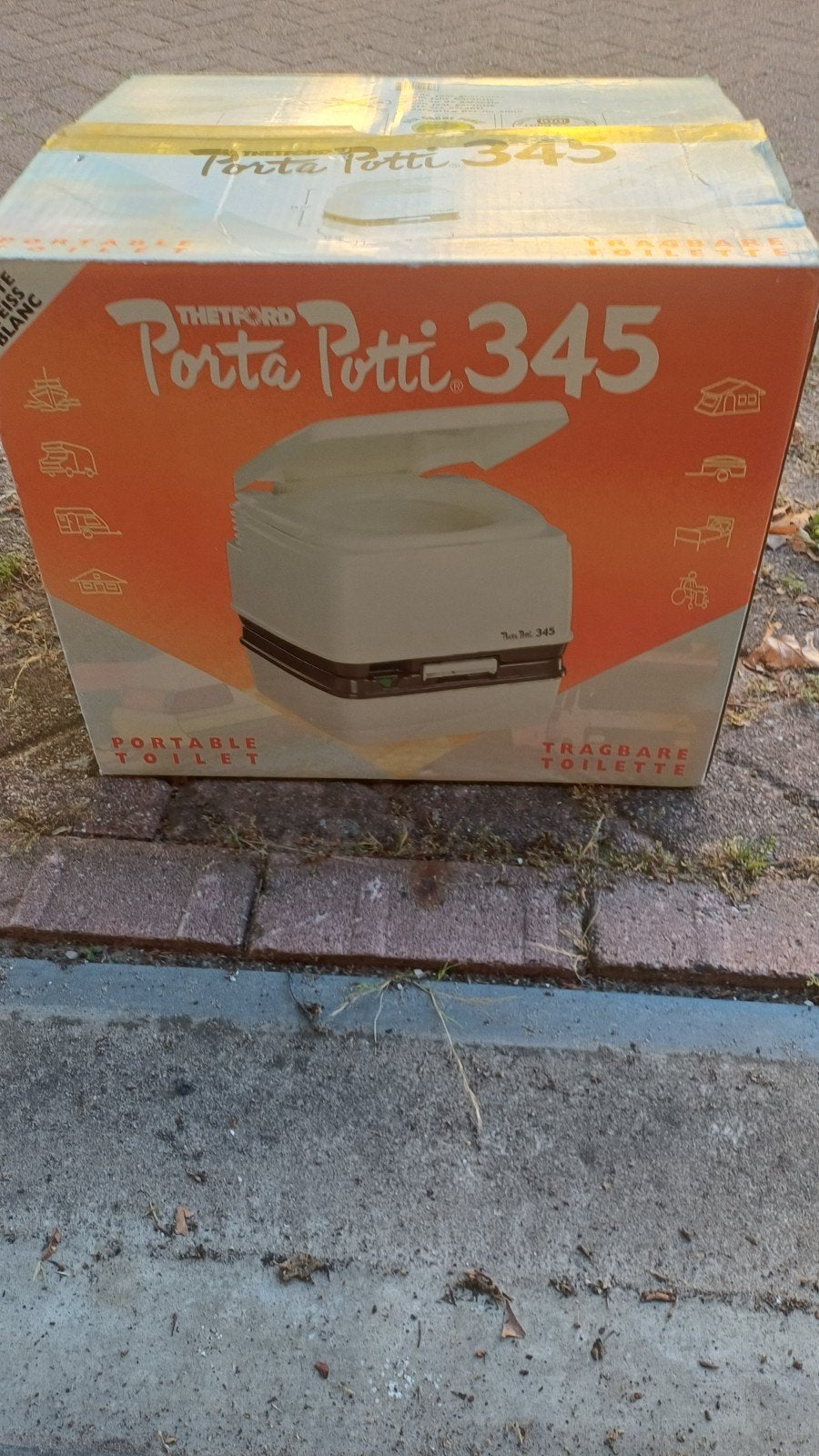 Thetford Porta Potti 345 draagbaar toilet + reiniger, Ophalen, Nieuw