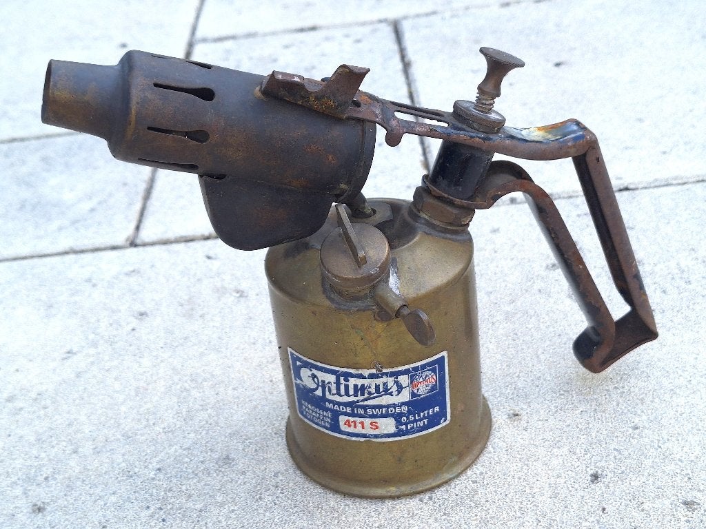 Optimus 411S petroleumbrander, Ophalen of Verzenden, Brons