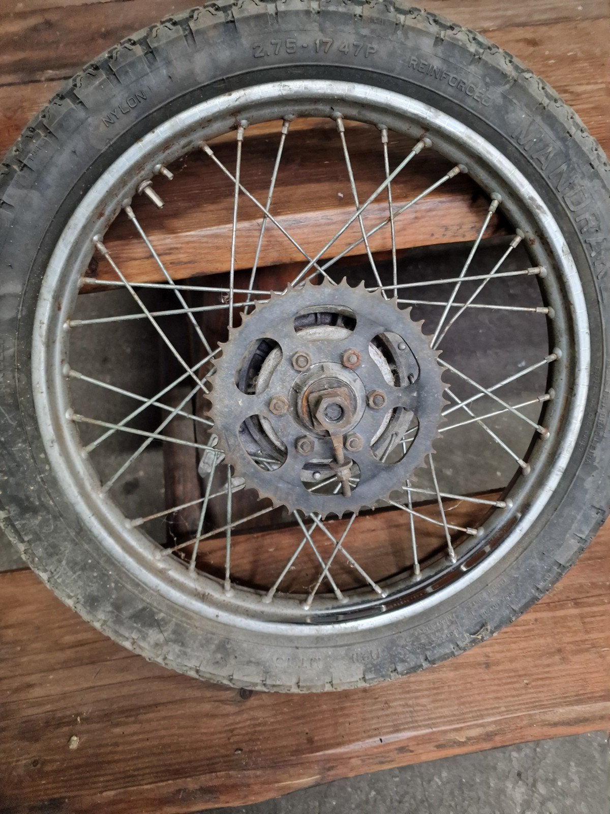 Zündapp 448 Hai, compleet achterwiel. Goed te gebruiken, Ophalen of Verzenden, Gebruikt, Overige typen