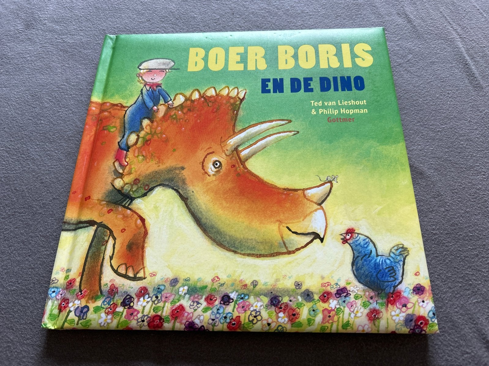 Boer Boris en de Dino - Kinderboek, Ophalen of Verzenden, Zo goed als nieuw, Fictie algemeen