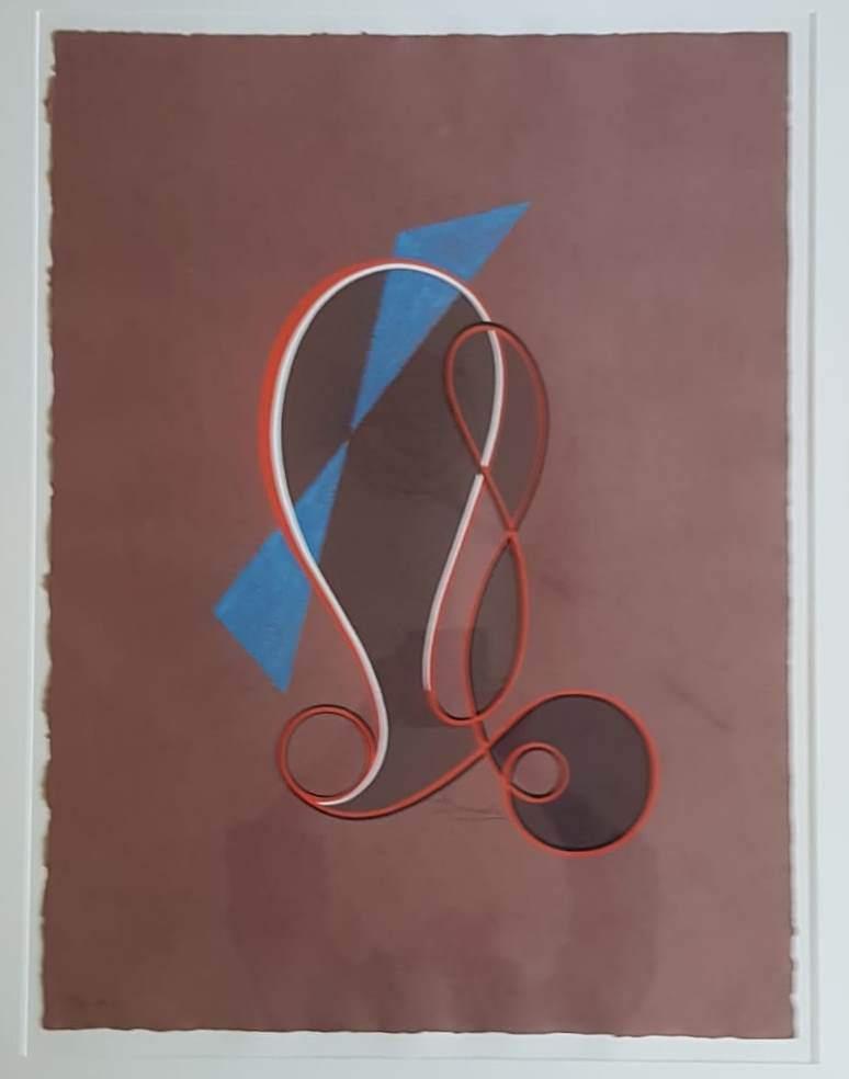 C Domela Nieuwenhuis(1900) Zeefdruk "Abstracte Comp" Ges Gen, Antiek en Kunst, Ophalen of Verzenden
