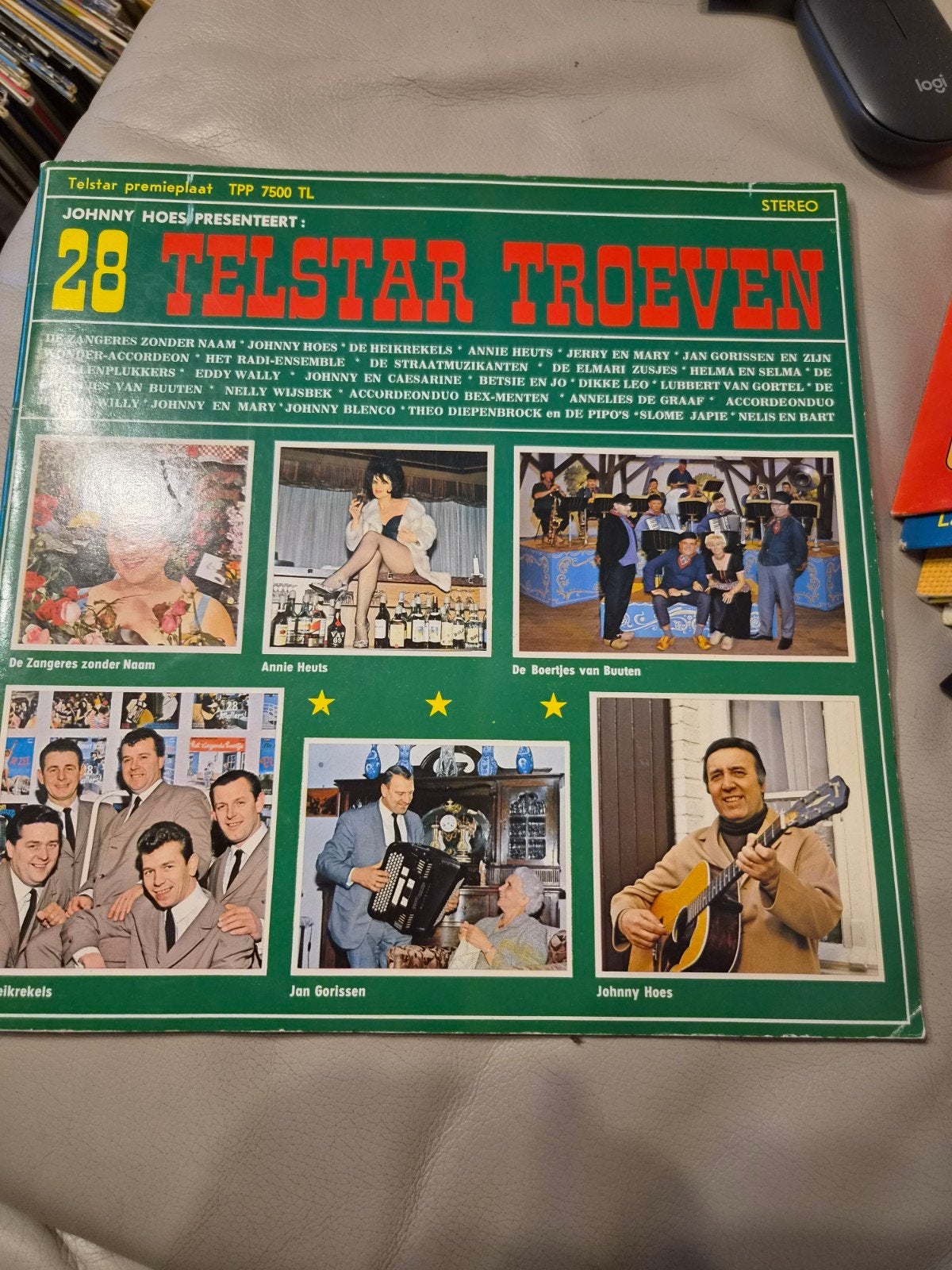 28 Telstar Troeven  + Catalogus, Ophalen of Verzenden, Gebruikt, 12 inch, Levenslied of Smartlap