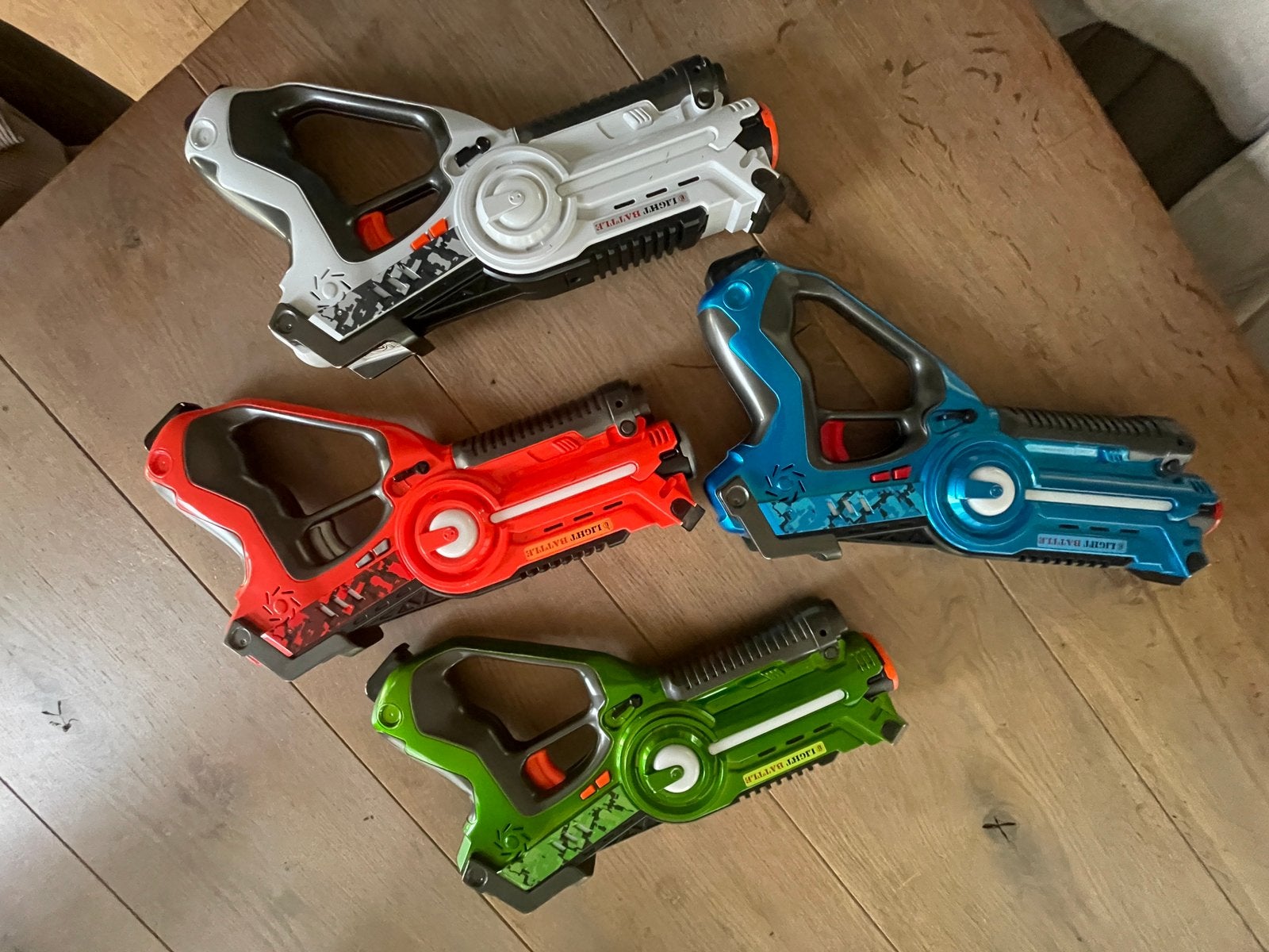 Laser guns / laser game 4 personen, Ophalen of Verzenden, Gebruikt