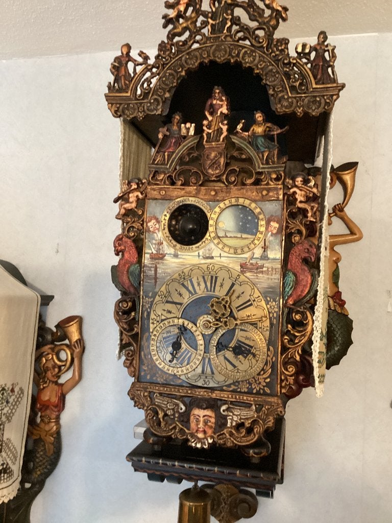 Klok met mechaniek, Antiek en Kunst, Antiek | Klokken, Ophalen of Verzenden