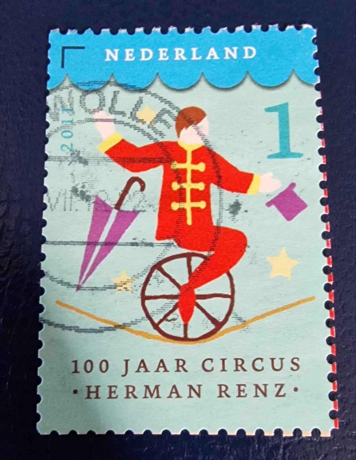 kv710 circus Renz - gestempeld Nederland, Ophalen of Verzenden, Na 1940, Gestempeld