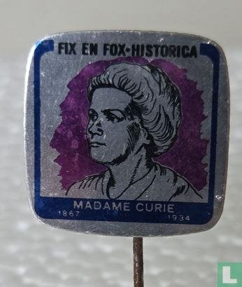 Speldje - Fix en Fox - Historica madame Curie 1867-1934, Verzamelen, Ophalen of Verzenden, Zo goed als nieuw, Figuurtje, Speldje of Pin