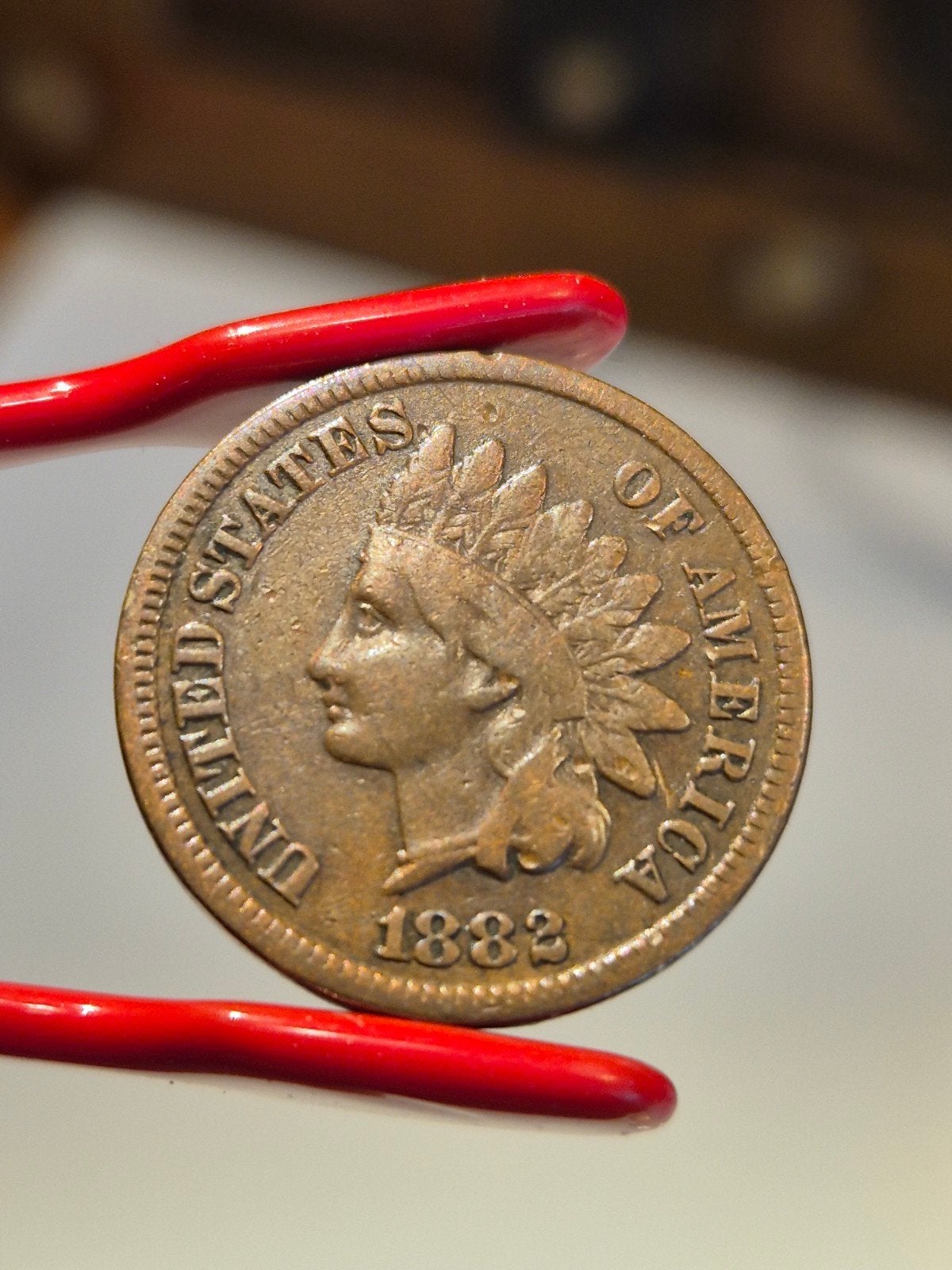 ONE CENT 1882 INDIAN HEAD, Postzegels en Munten, Munten | Amerika, Noord-Amerika, Ophalen of Verzenden