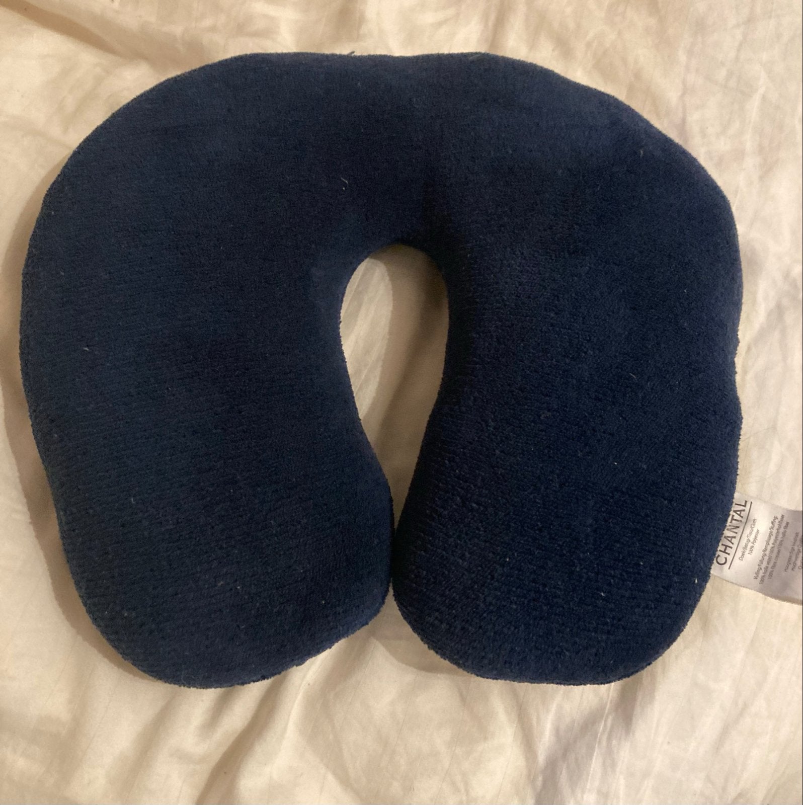 Donkerblauw reiskussen, Ophalen, Overige merken, Zo goed als nieuw, Overige vormen