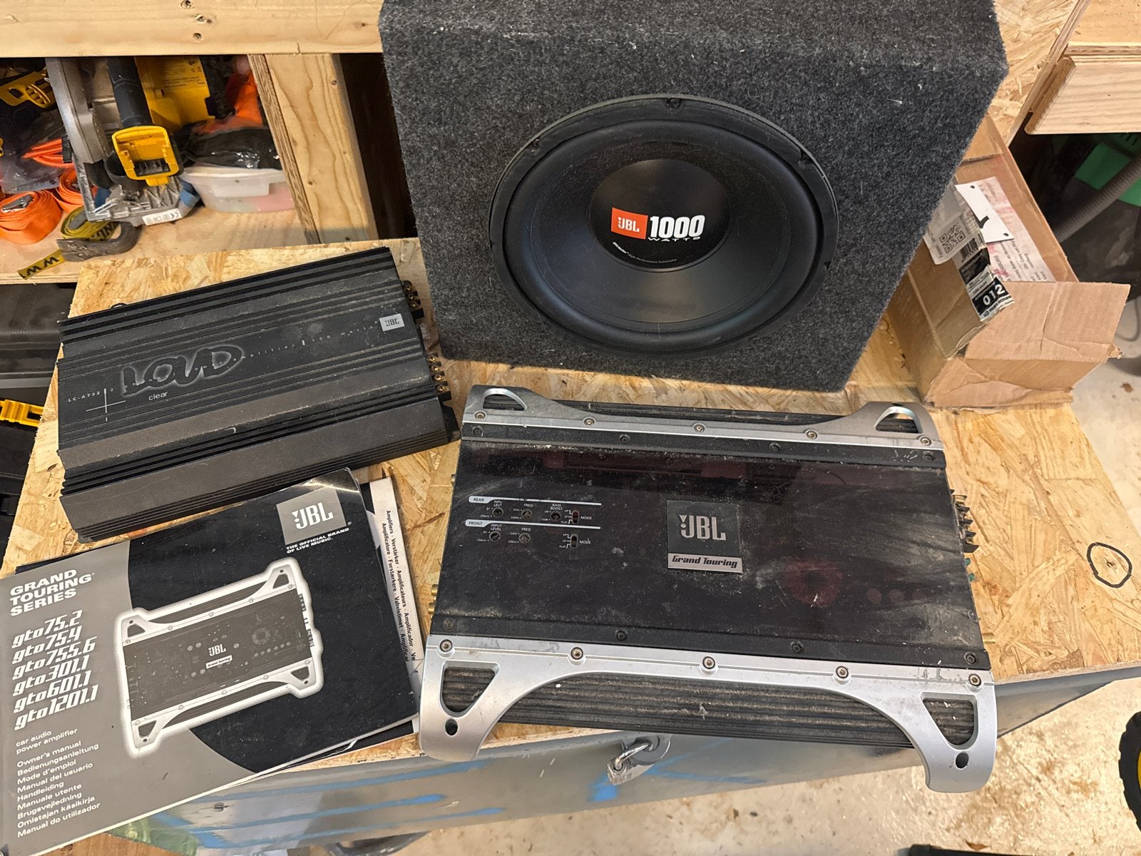 JBL Subwoofer en Versterkerset, Auto diversen, Ophalen, Gebruikt
