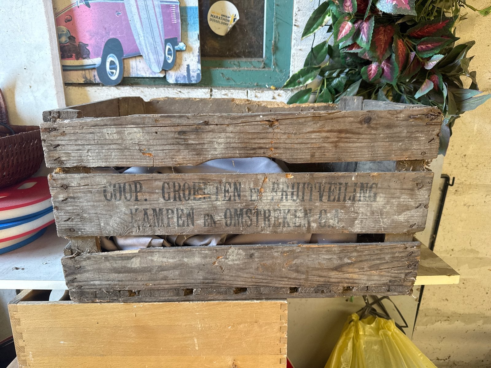 Vintage Houten Kist 'Coop. Groenten en Fruitveiling', Ophalen of Verzenden