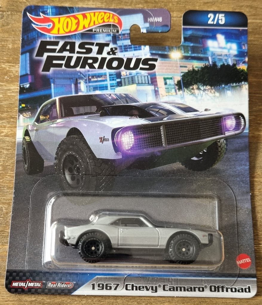 HW RealRiders F&F - 2023 mix 1 - '67 Chevy Camaro Offroad, Ophalen of Verzenden, Nieuw, Auto