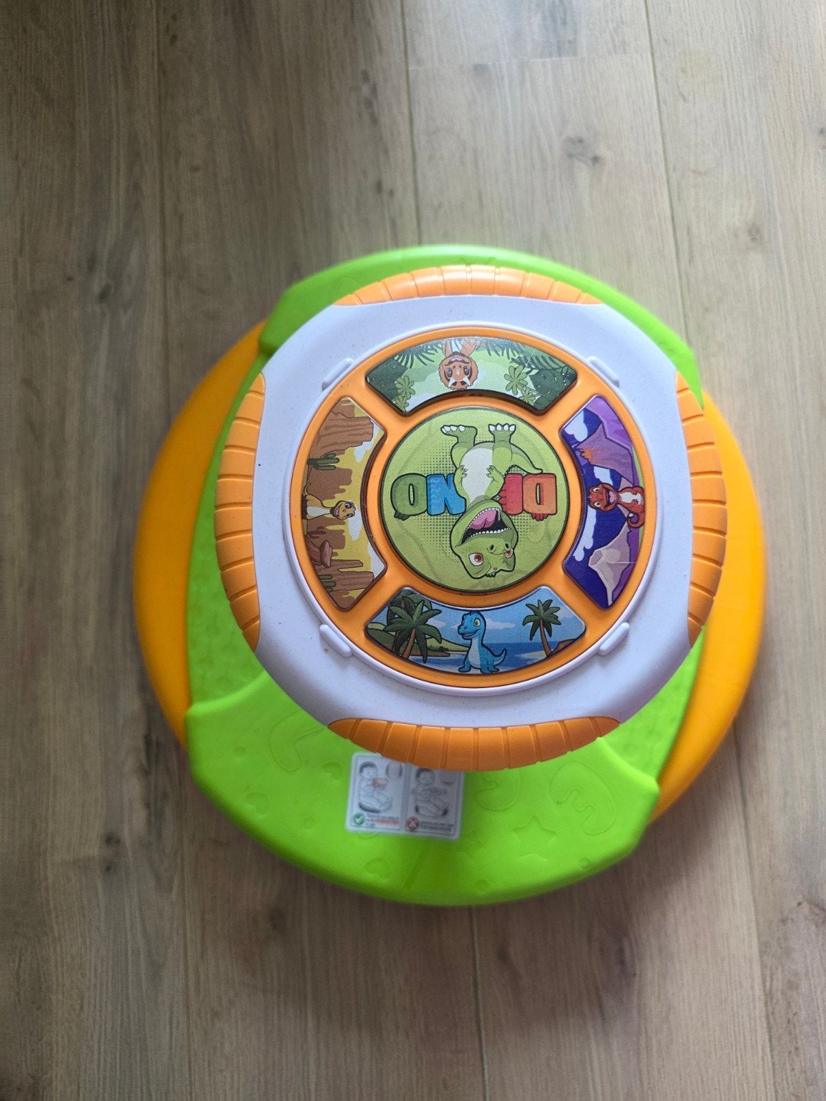 VTech Baby Dino Draai & Leer Speelstoel, Ophalen, Zo goed als nieuw, Overige typen, Met licht