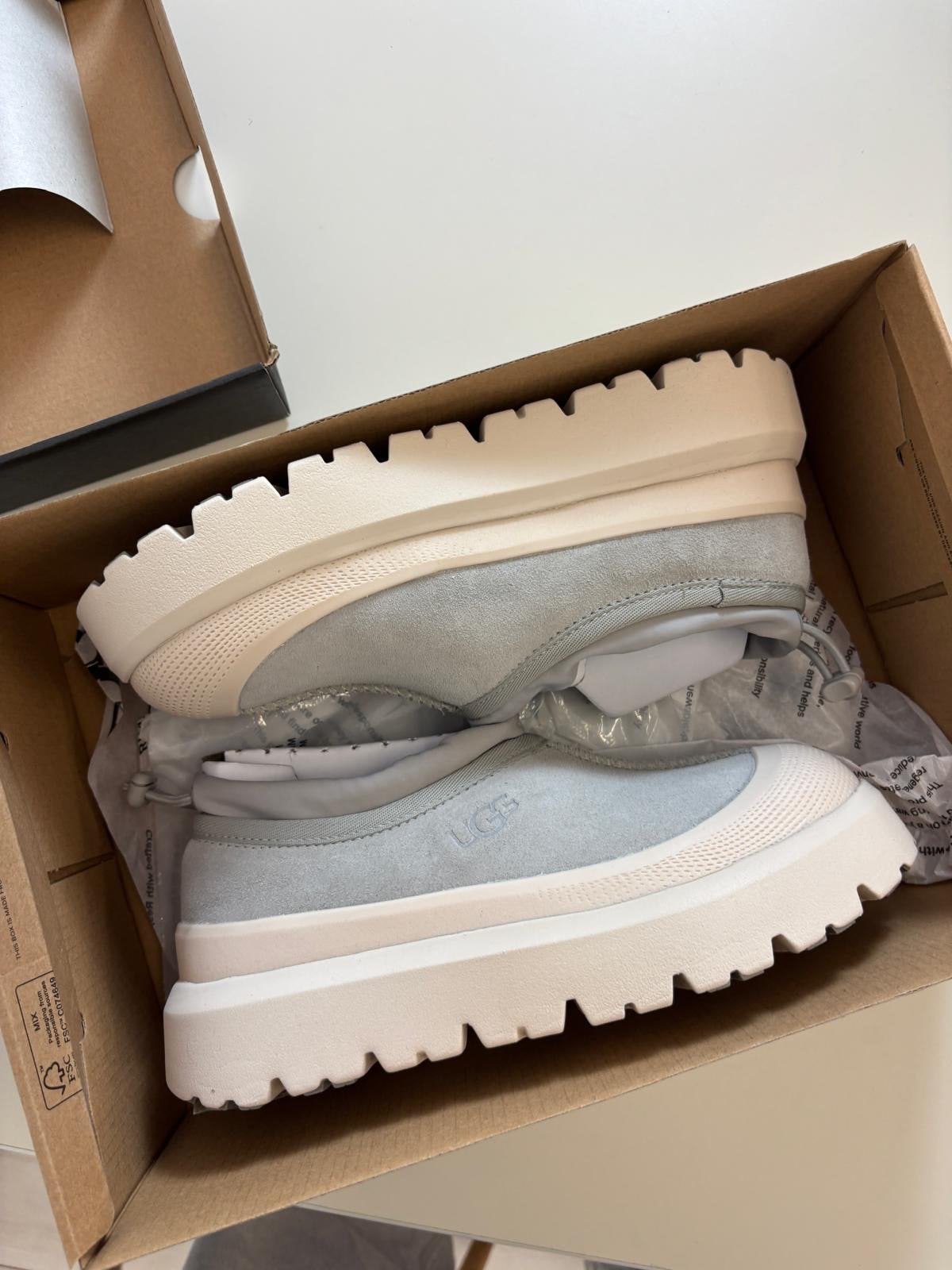 UGG M Tasman Weather Hybrid Seal Birch Grijs 38, -, Instappers, Nieuw, Ophalen of Verzenden