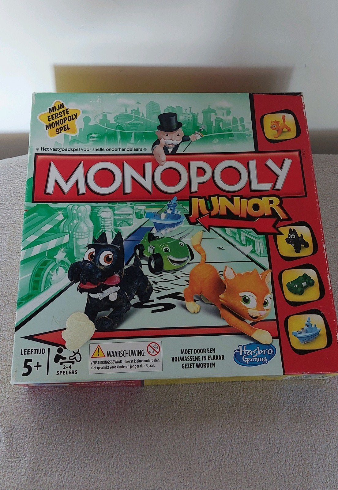Monopoly Junior - Mijn Eerste Monopoly Spel, Drie of vier spelers, Ophalen of Verzenden, Gebruikt, Hasbro