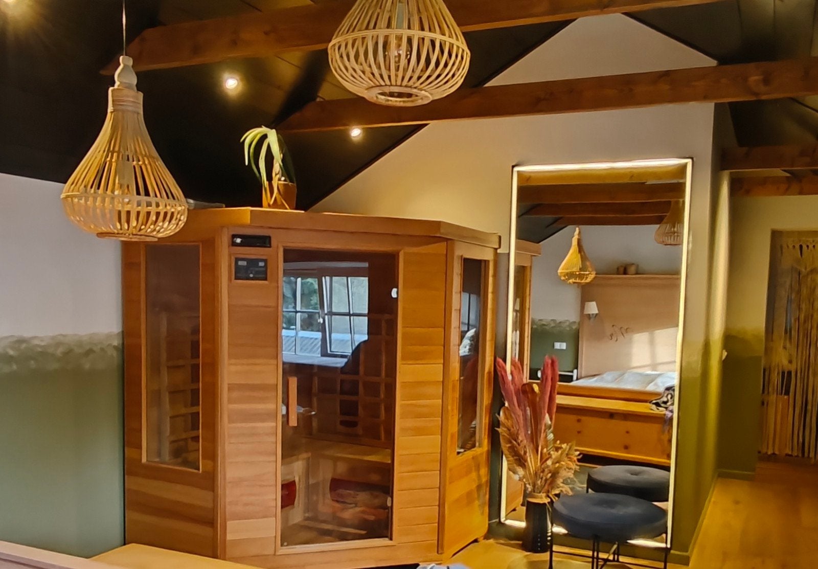 Infrarood sauna voor thuisgebruik - ontspanning en weldaad, Sport en Fitness, Ophalen, Gebruikt, Infrarood, Complete sauna