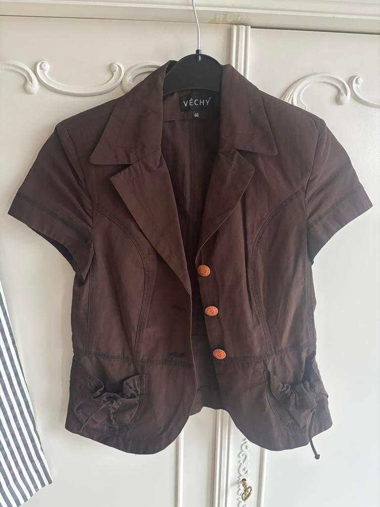 Nieuw bruin jasje merk Vechy maat 38, Maat 38/40 (M), Bruin, Nieuw, Ophalen of Verzenden