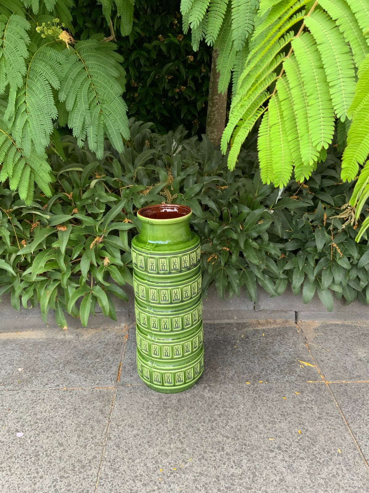 Vintage West Germany vaas 268-51 groen, Ophalen