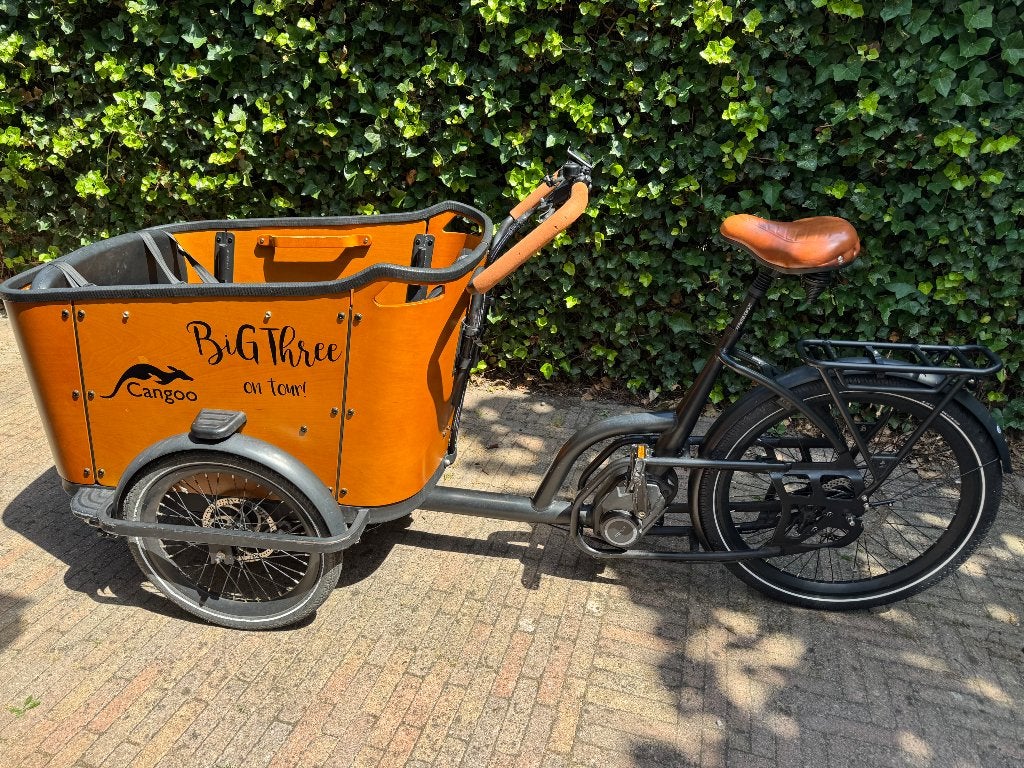 Cangoo Buckle elektrische bakfiets 2022, Fietsen en Brommers, Fietsen | Bakfietsen, 4 kinderen of meer, Gebruikt, Huif, Schijfrem