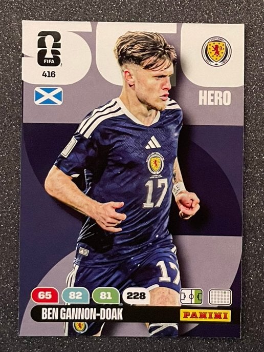 Panini WORLD CUP 2026    GANNON-DOAK    SCOTLAND, Verzenden, Zo goed als nieuw, Plaatje