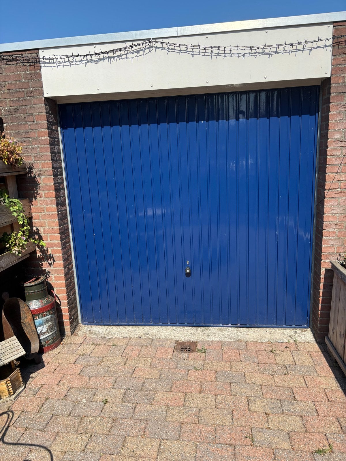 Stalen Garage deur., Ophalen, Gebruikt