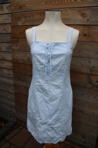 Spijkerjurk licht blauw Saint James mt T40 Vaste prijs OPRUI, Kleding | Dames, Ophalen of Verzenden, Zo goed als nieuw, Knielengte