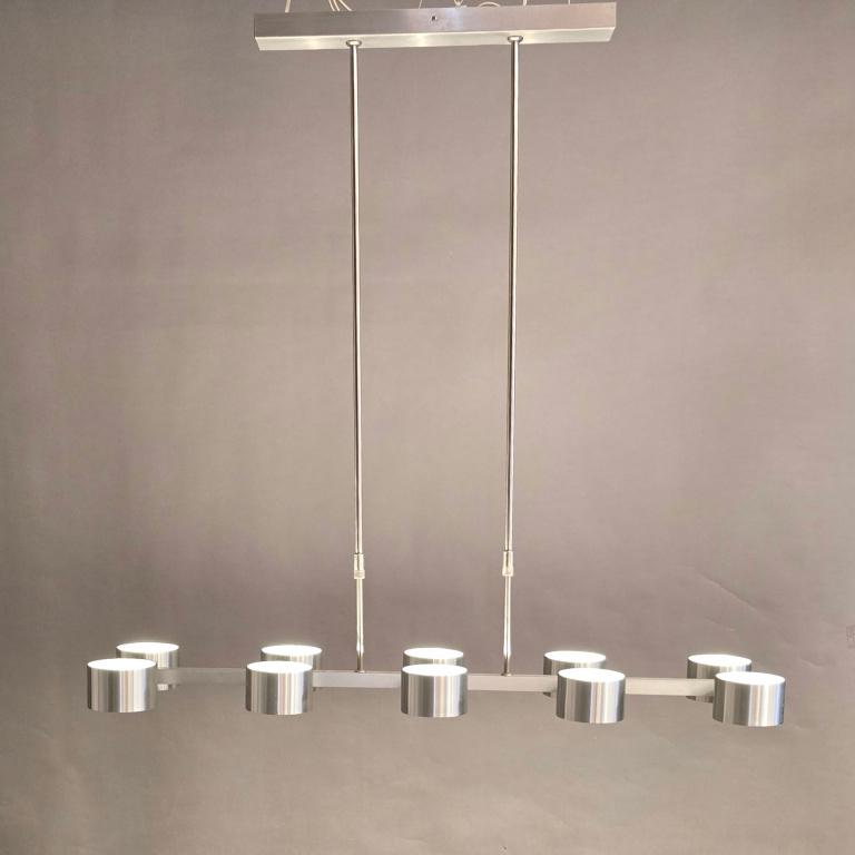 HALA Hanglamp met Spots - Geborsteld Metaal, Ophalen, Gebruikt, Design lamp , tijdloos van HALA Zeist, Metaal