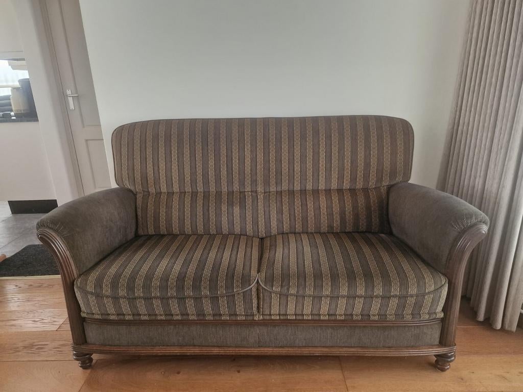 Bank met 2 fauteuils en salontafel, Huis en Inrichting, Banken | Bankstellen, Ophalen of Verzenden