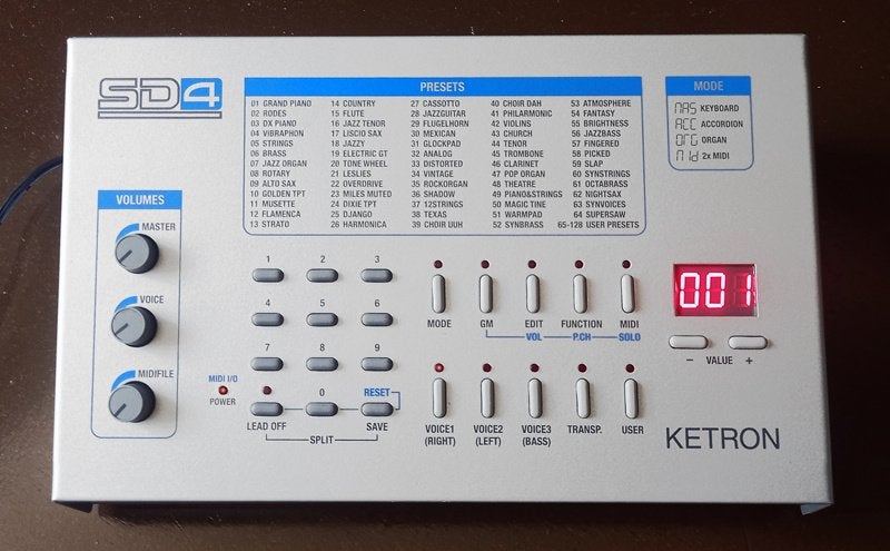 Ketron SD4 SD-4 Soundmodule, Ophalen, Zo goed als nieuw