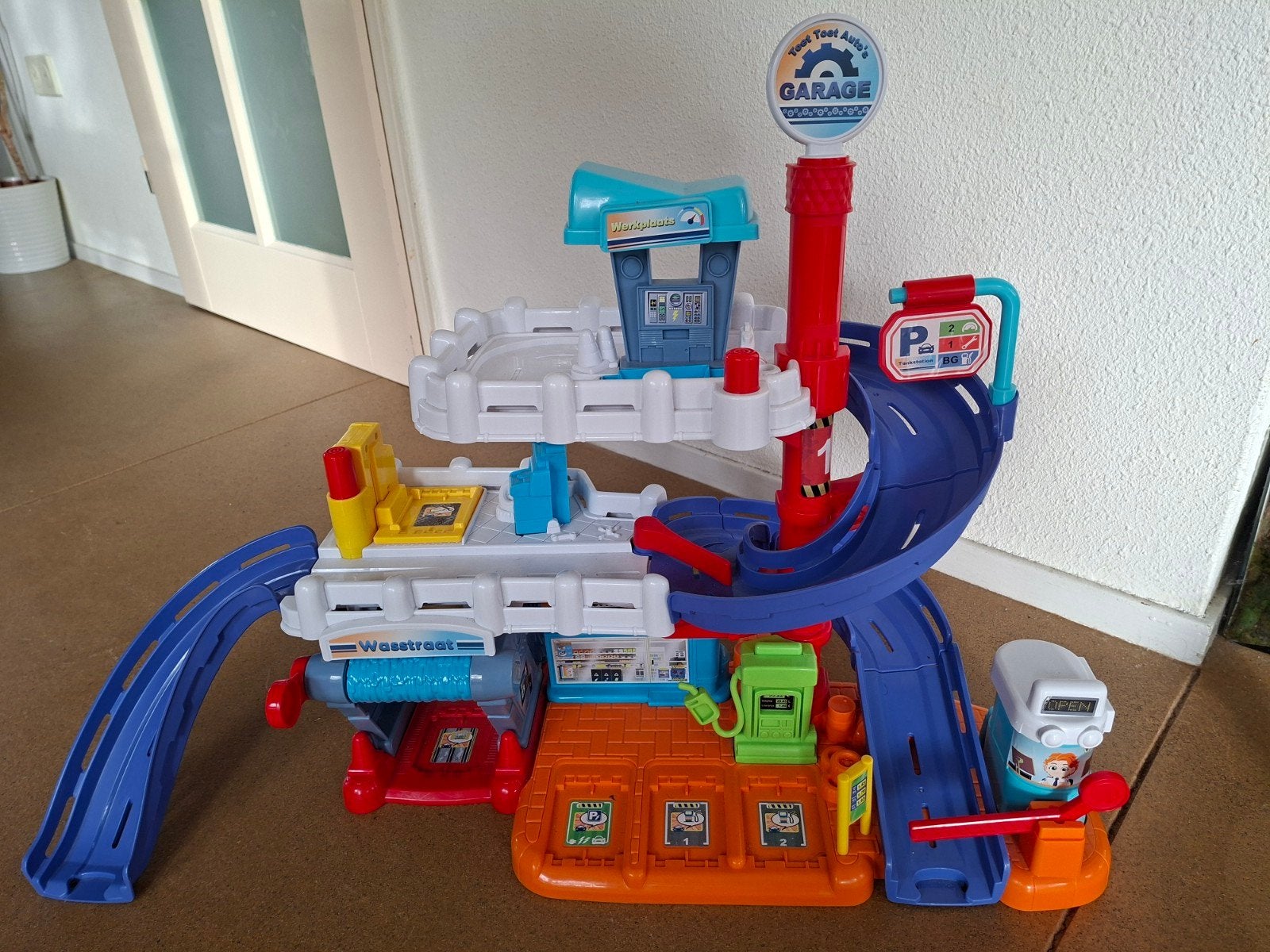 VTech Toet Toet Auto's Pro Series Garage (zonder auto's), Ophalen, Zo goed als nieuw, 2 tot 4 jaar