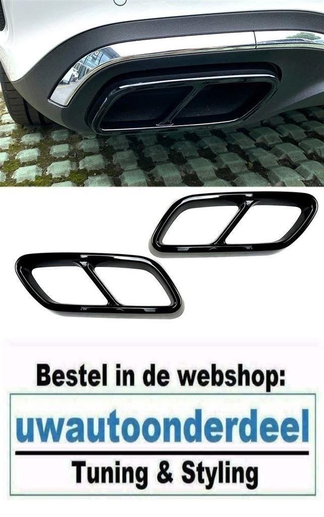 63 AMG Look Black Dubbele uitlaat Voor MB C Klasse W206 Zwar, Verzenden, Automotive Parts, A.parts@hotmail.nl, Trasmolenlaan 12 3447 GZ Woerden