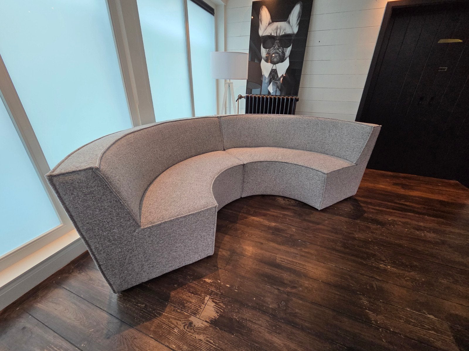 WOOOD Europa Eetkamerbank - Zo goed als nieuw, Ophalen, Zo goed als nieuw, Stof, Modern, Design