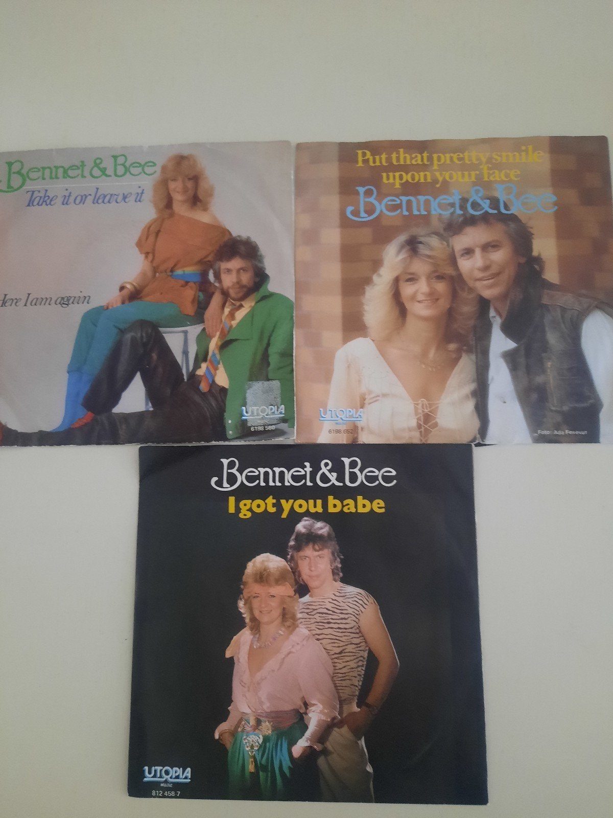 3x vinyl singel van Bennet & Bee, Ophalen of Verzenden, Zo goed als nieuw, Pop