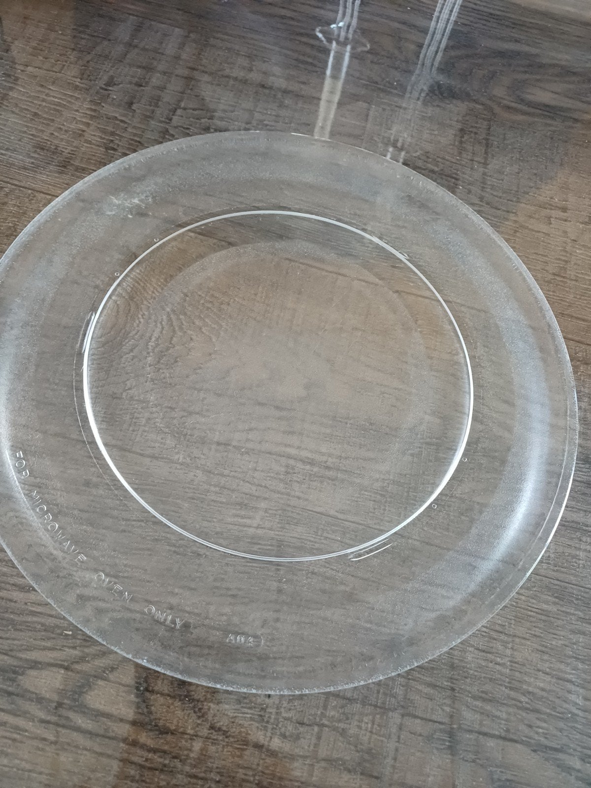 Glasplaat magnetron, Huis en Inrichting, Ophalen, Rond, Glas