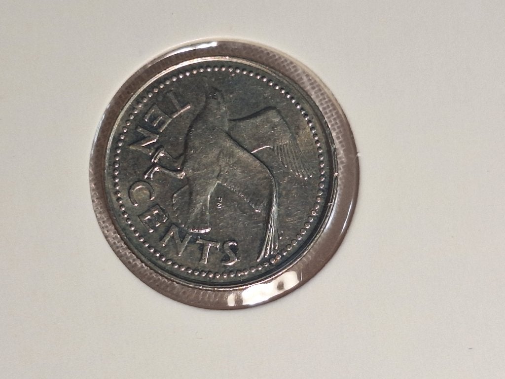 BARBADOS ten cents 1995 (#23), Postzegels en Munten, Ophalen of Verzenden, Midden-Amerika, Losse munt