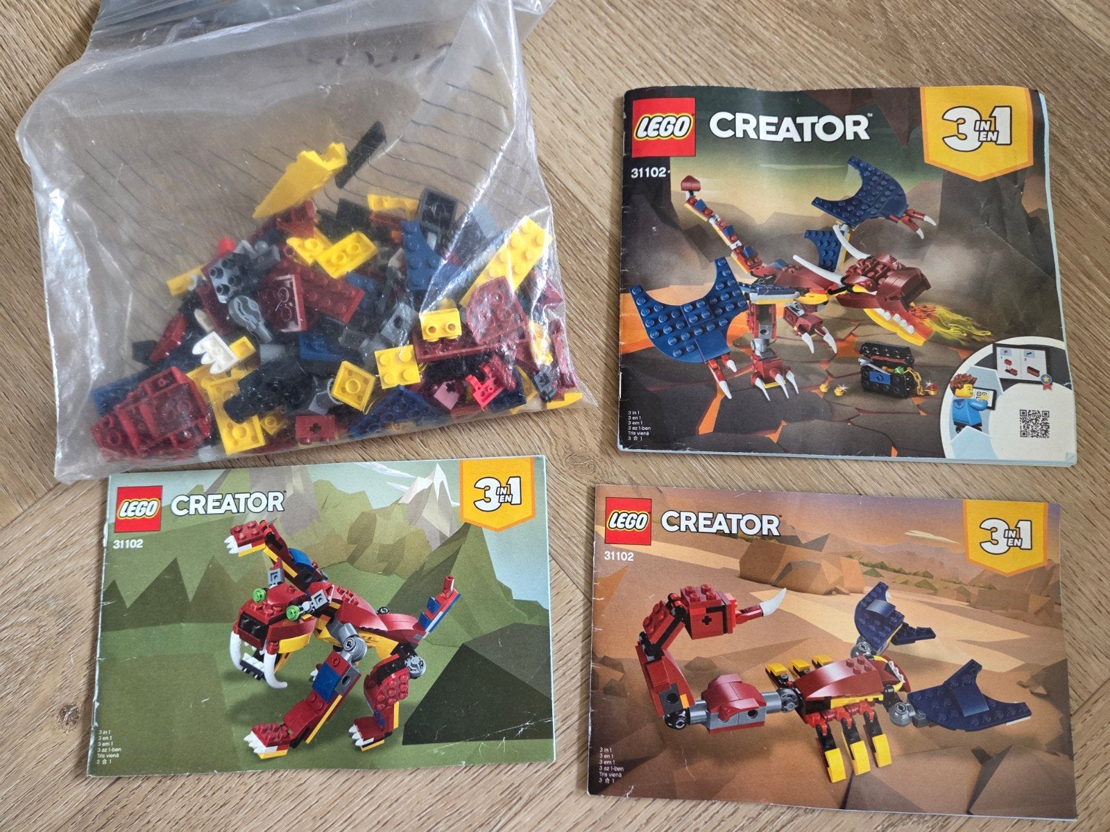 Lego Creator 3 in 1 31102 - Compleet met boekjes, Gebruikt, Lego, Compleet, Ophalen of Verzenden