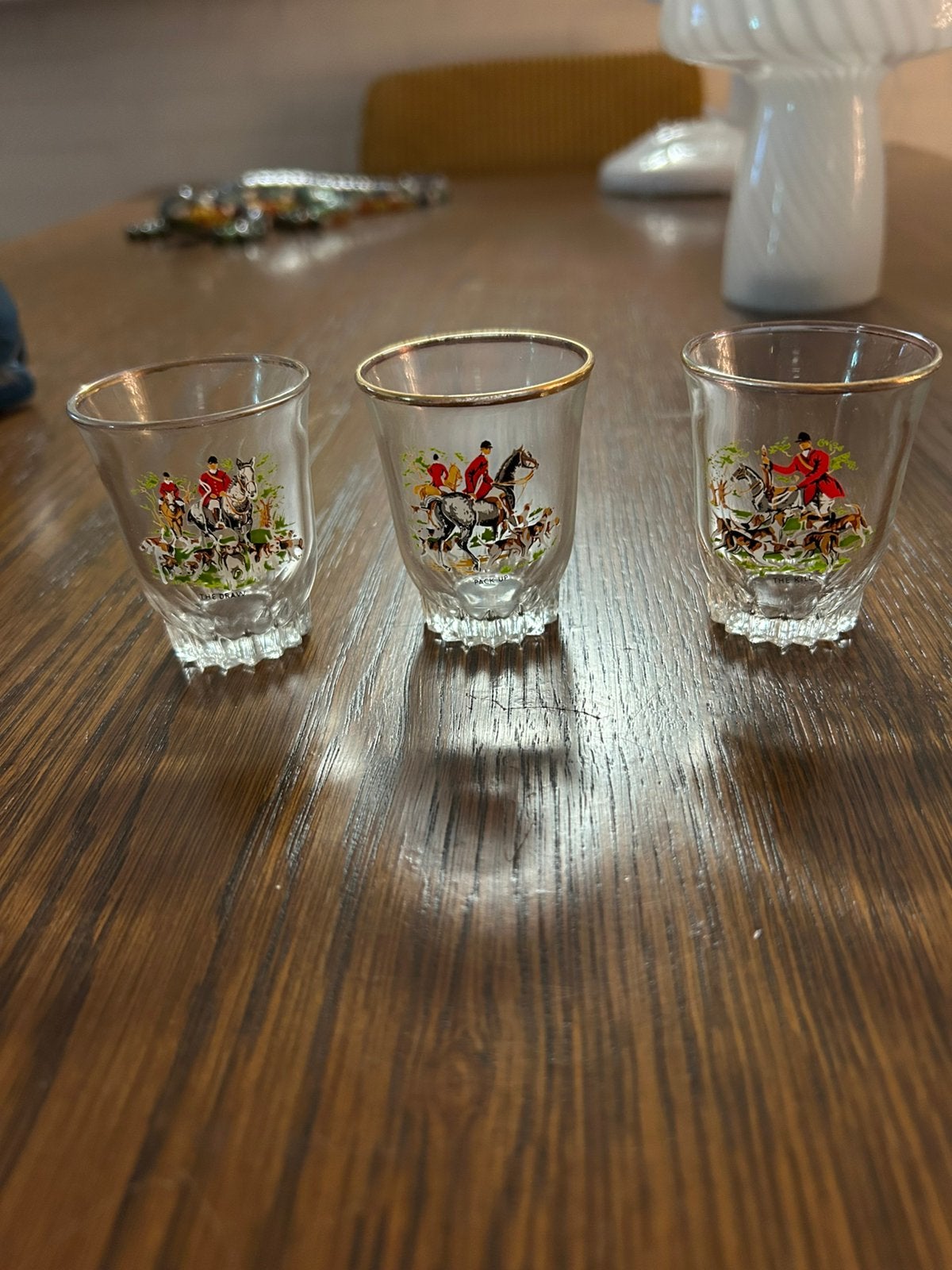 Antieke/ vintage borrelglaasjes, Ophalen, Zo goed als nieuw, Borrel- of Shotglas